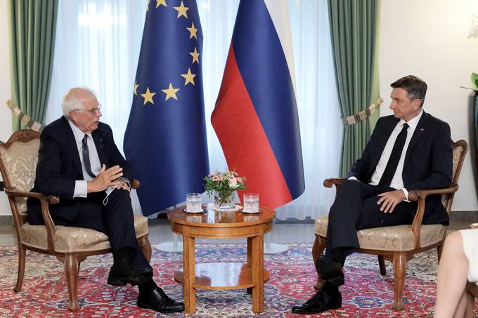 Predsednik Pahor sprejel visokega predstavnika EU za zunanjo in varnostno politiko Borrella